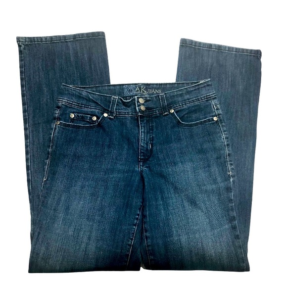 Anne Klein Womens Straight Leg Jeans 